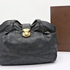 LOUIS VUITTON Black Monogram Mahina XS Hobo
